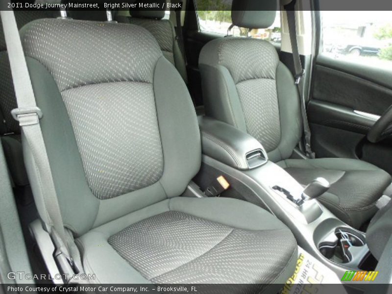 Bright Silver Metallic / Black 2011 Dodge Journey Mainstreet