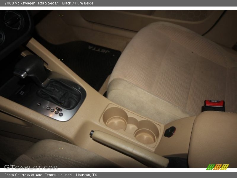 Black / Pure Beige 2008 Volkswagen Jetta S Sedan