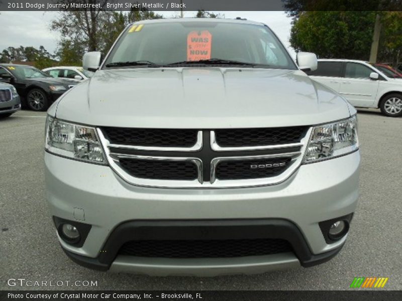 Bright Silver Metallic / Black 2011 Dodge Journey Mainstreet