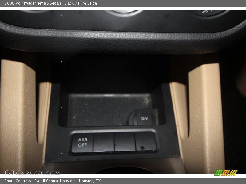 Black / Pure Beige 2008 Volkswagen Jetta S Sedan