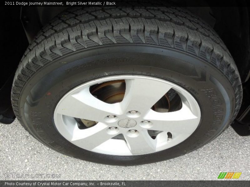 Bright Silver Metallic / Black 2011 Dodge Journey Mainstreet