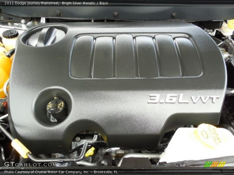 Bright Silver Metallic / Black 2011 Dodge Journey Mainstreet