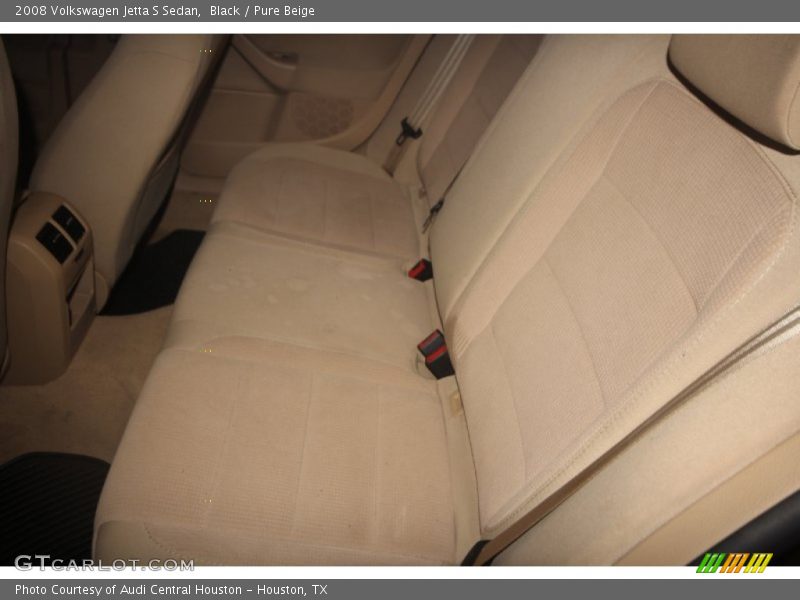 Black / Pure Beige 2008 Volkswagen Jetta S Sedan