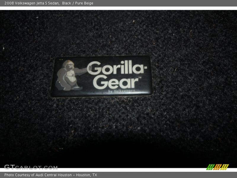 Black / Pure Beige 2008 Volkswagen Jetta S Sedan