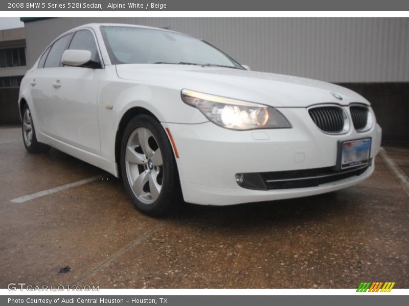 Alpine White / Beige 2008 BMW 5 Series 528i Sedan
