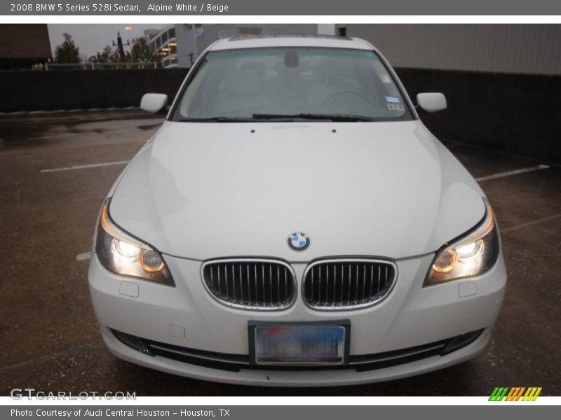 Alpine White / Beige 2008 BMW 5 Series 528i Sedan