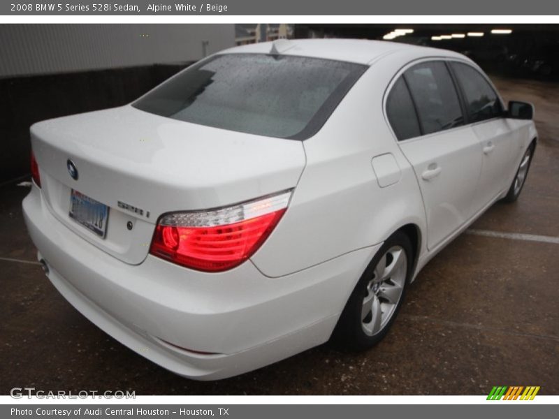 Alpine White / Beige 2008 BMW 5 Series 528i Sedan