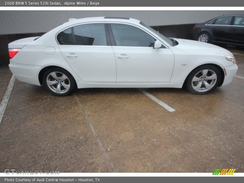 Alpine White / Beige 2008 BMW 5 Series 528i Sedan