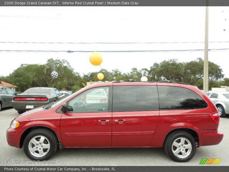 Inferno Red Crystal Pearl / Medium Slate Gray 2006 Dodge Grand Caravan SXT