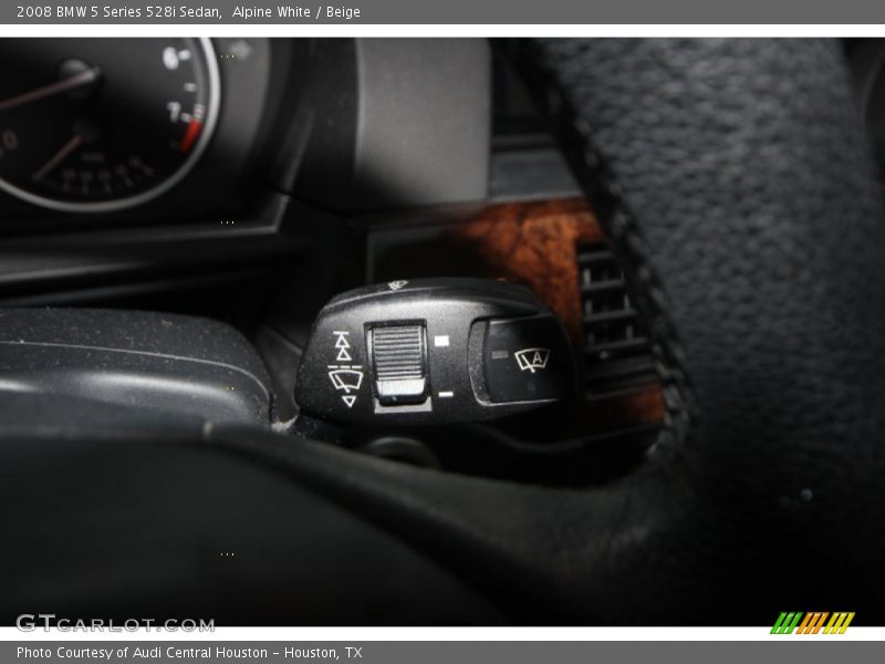 Alpine White / Beige 2008 BMW 5 Series 528i Sedan