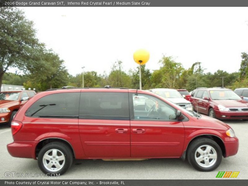 Inferno Red Crystal Pearl / Medium Slate Gray 2006 Dodge Grand Caravan SXT