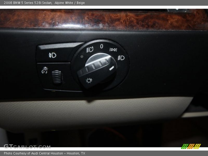 Alpine White / Beige 2008 BMW 5 Series 528i Sedan