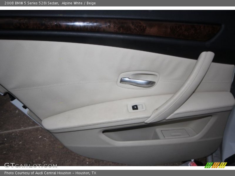 Alpine White / Beige 2008 BMW 5 Series 528i Sedan