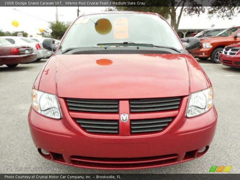 Inferno Red Crystal Pearl / Medium Slate Gray 2006 Dodge Grand Caravan SXT