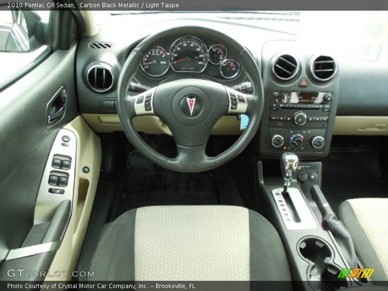 Carbon Black Metallic / Light Taupe 2010 Pontiac G6 Sedan