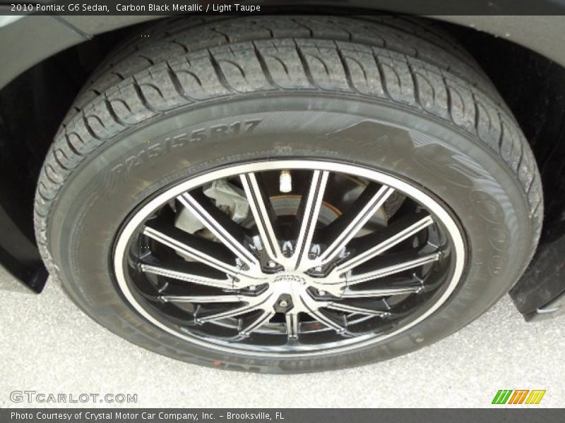 Carbon Black Metallic / Light Taupe 2010 Pontiac G6 Sedan