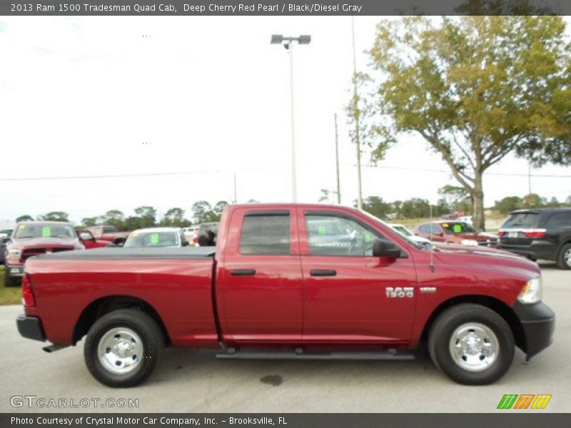 Deep Cherry Red Pearl / Black/Diesel Gray 2013 Ram 1500 Tradesman Quad Cab