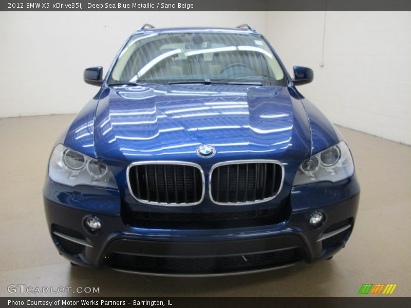 Deep Sea Blue Metallic / Sand Beige 2012 BMW X5 xDrive35i