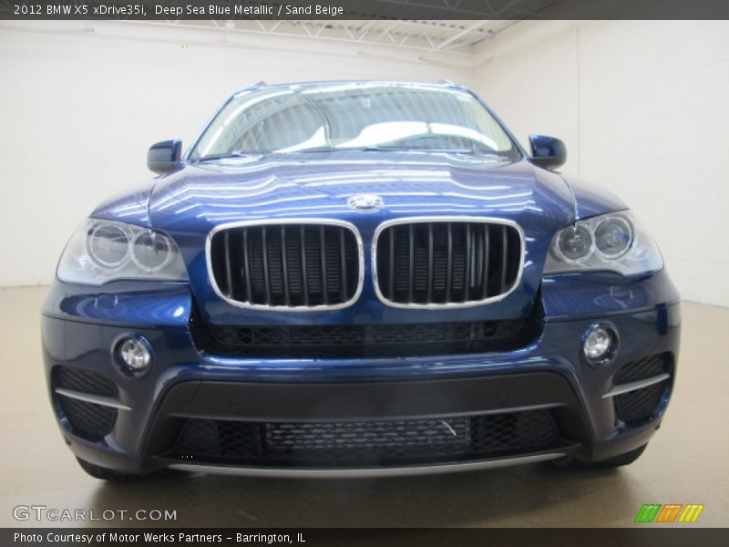 Deep Sea Blue Metallic / Sand Beige 2012 BMW X5 xDrive35i