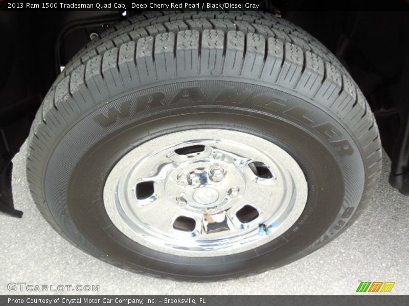 Deep Cherry Red Pearl / Black/Diesel Gray 2013 Ram 1500 Tradesman Quad Cab