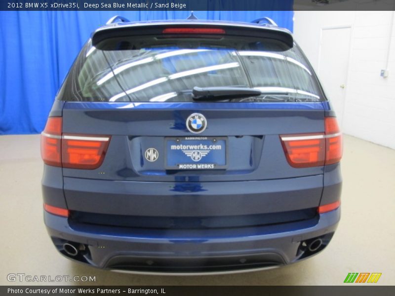 Deep Sea Blue Metallic / Sand Beige 2012 BMW X5 xDrive35i