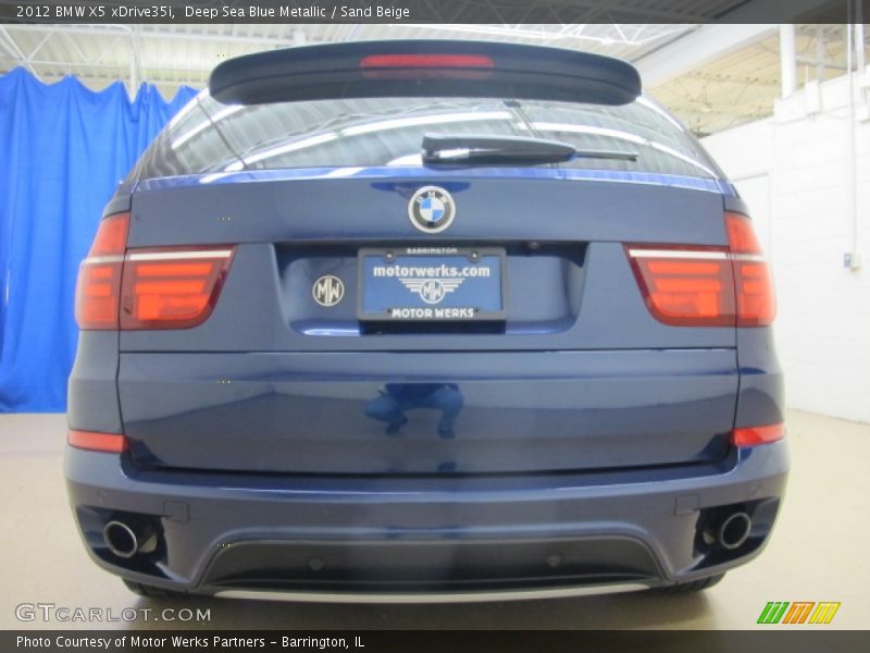 Deep Sea Blue Metallic / Sand Beige 2012 BMW X5 xDrive35i