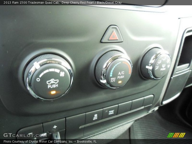 Deep Cherry Red Pearl / Black/Diesel Gray 2013 Ram 1500 Tradesman Quad Cab