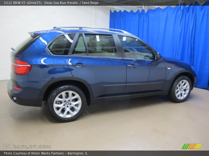 Deep Sea Blue Metallic / Sand Beige 2012 BMW X5 xDrive35i