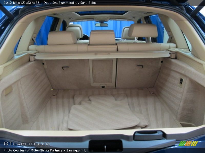 Deep Sea Blue Metallic / Sand Beige 2012 BMW X5 xDrive35i