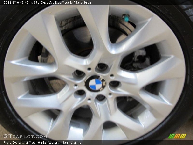 Deep Sea Blue Metallic / Sand Beige 2012 BMW X5 xDrive35i