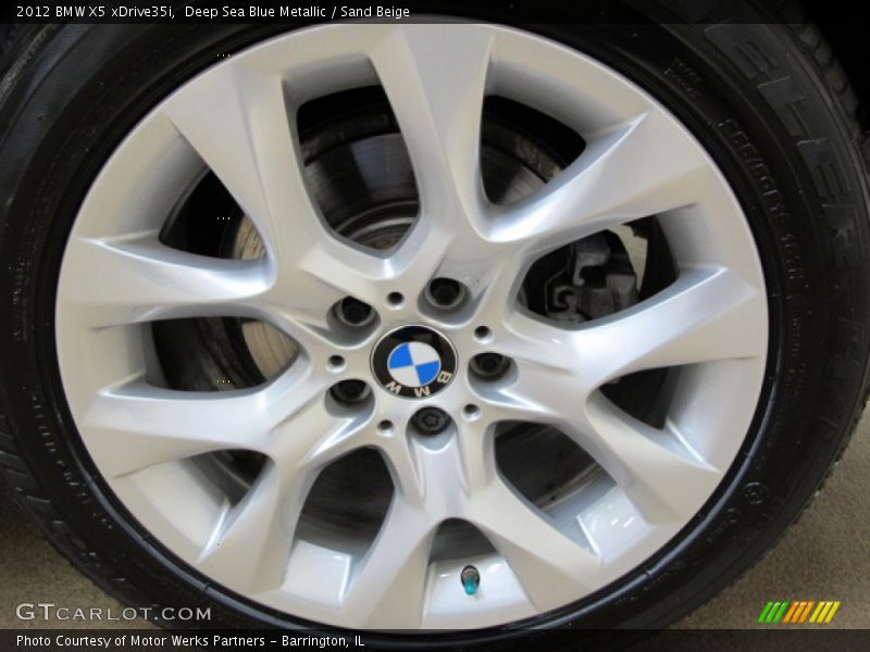 Deep Sea Blue Metallic / Sand Beige 2012 BMW X5 xDrive35i