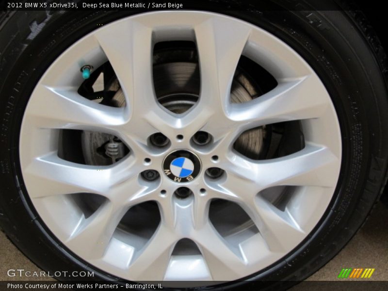 Deep Sea Blue Metallic / Sand Beige 2012 BMW X5 xDrive35i