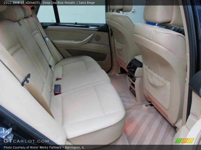 Deep Sea Blue Metallic / Sand Beige 2012 BMW X5 xDrive35i