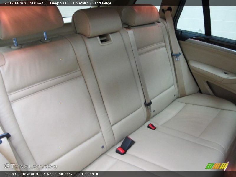Deep Sea Blue Metallic / Sand Beige 2012 BMW X5 xDrive35i
