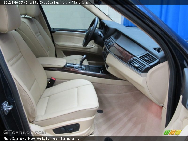 Deep Sea Blue Metallic / Sand Beige 2012 BMW X5 xDrive35i
