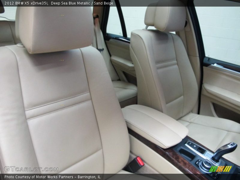 Deep Sea Blue Metallic / Sand Beige 2012 BMW X5 xDrive35i