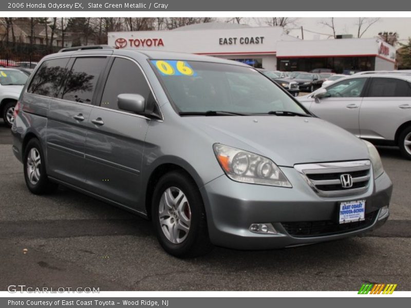 Slate Green Metallic / Gray 2006 Honda Odyssey EX