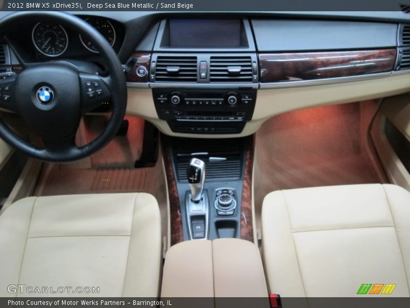 Deep Sea Blue Metallic / Sand Beige 2012 BMW X5 xDrive35i