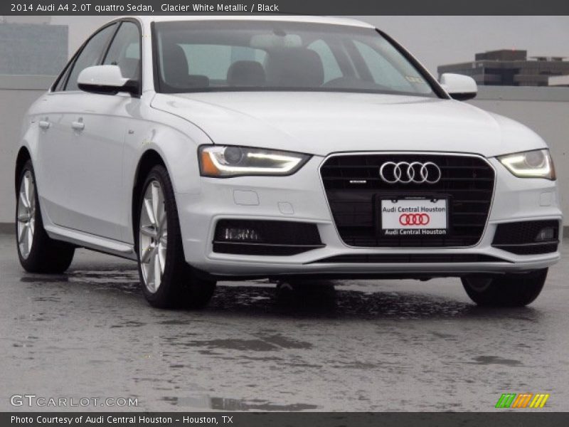 Glacier White Metallic / Black 2014 Audi A4 2.0T quattro Sedan