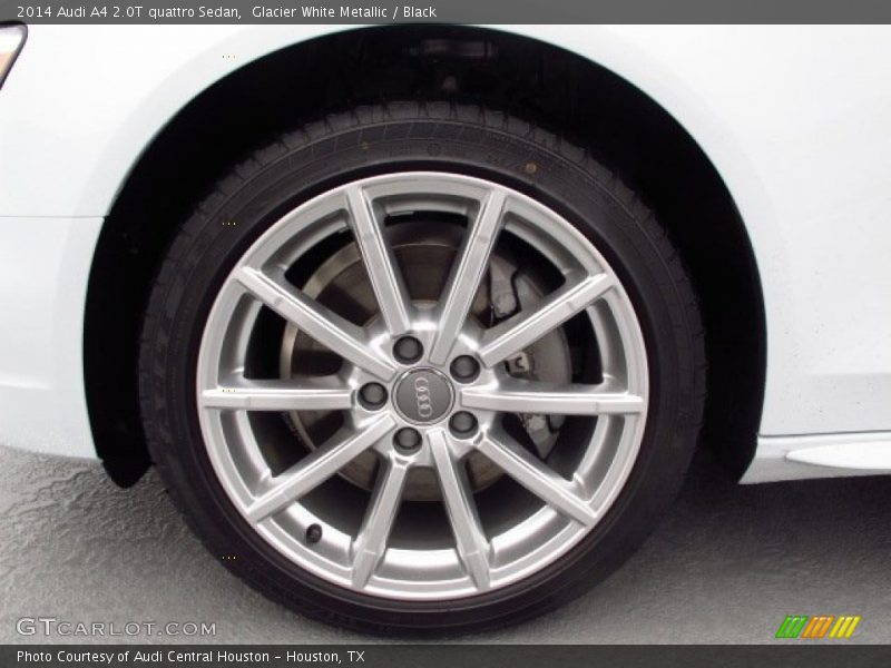 Glacier White Metallic / Black 2014 Audi A4 2.0T quattro Sedan