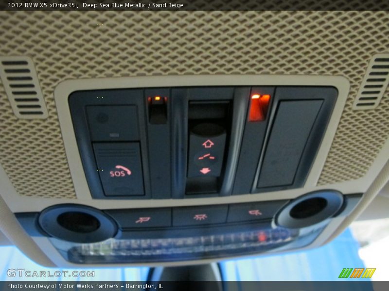 Deep Sea Blue Metallic / Sand Beige 2012 BMW X5 xDrive35i
