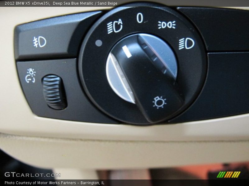 Deep Sea Blue Metallic / Sand Beige 2012 BMW X5 xDrive35i