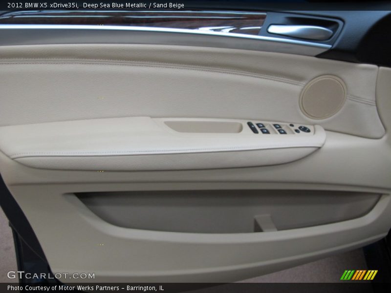 Deep Sea Blue Metallic / Sand Beige 2012 BMW X5 xDrive35i