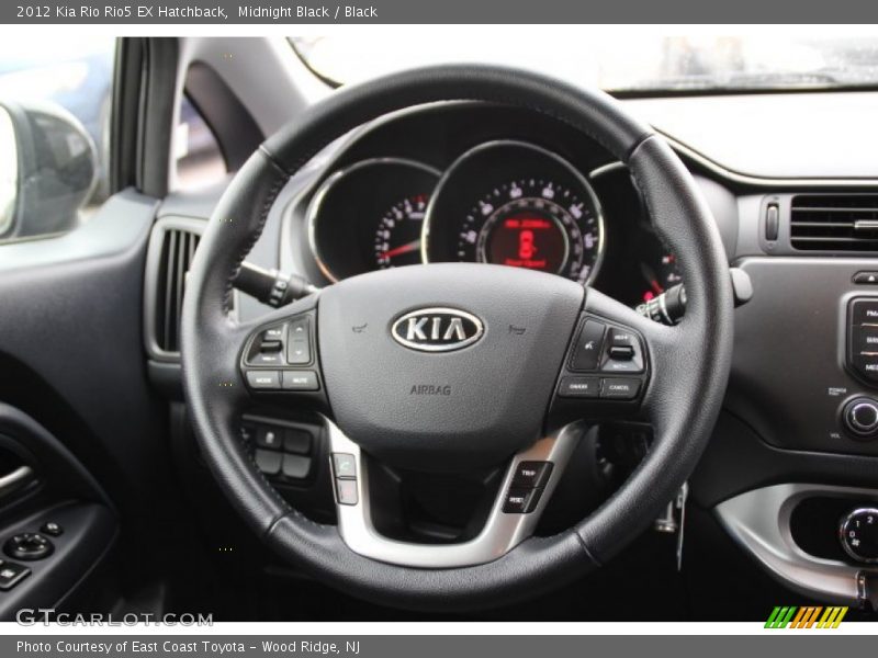Midnight Black / Black 2012 Kia Rio Rio5 EX Hatchback