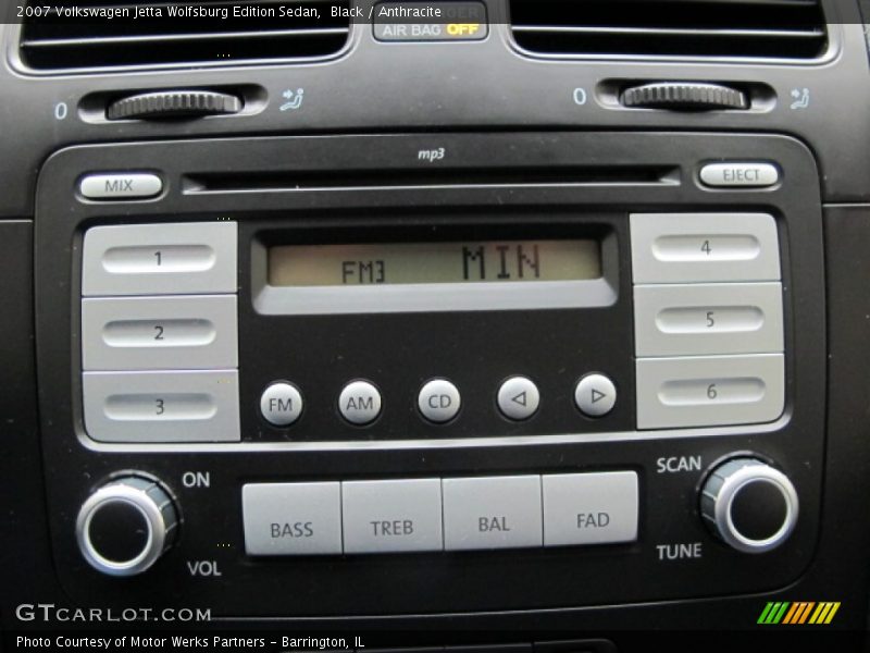 Black / Anthracite 2007 Volkswagen Jetta Wolfsburg Edition Sedan