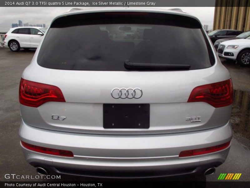 Ice Silver Metallic / Limestone Gray 2014 Audi Q7 3.0 TFSI quattro S Line Package