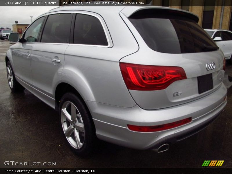 Ice Silver Metallic / Limestone Gray 2014 Audi Q7 3.0 TFSI quattro S Line Package