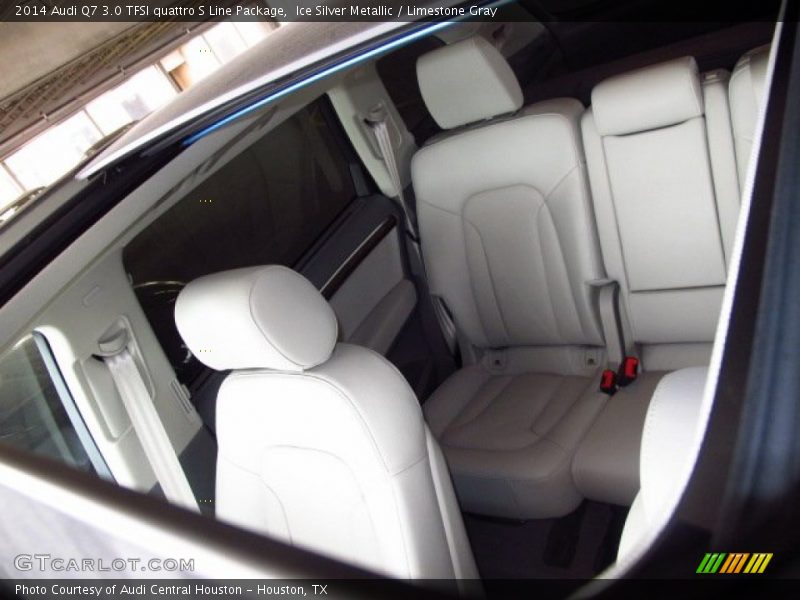 Ice Silver Metallic / Limestone Gray 2014 Audi Q7 3.0 TFSI quattro S Line Package