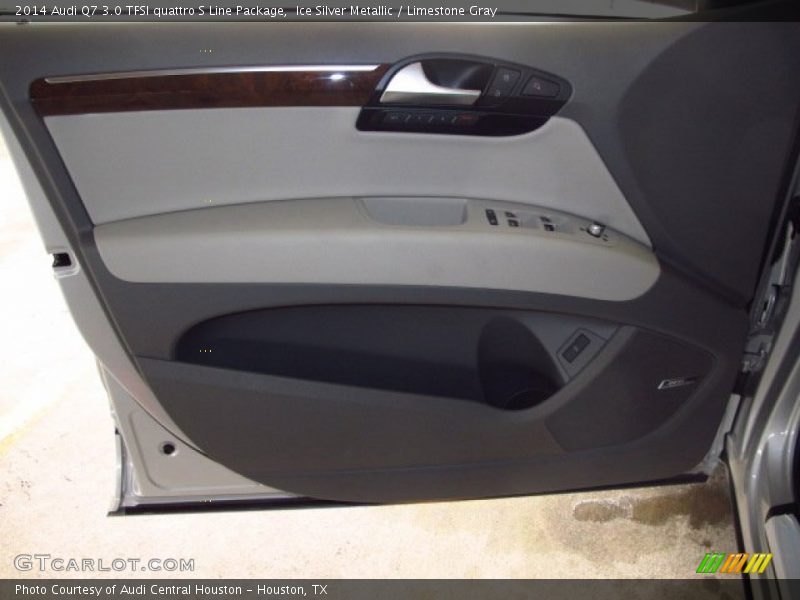 Ice Silver Metallic / Limestone Gray 2014 Audi Q7 3.0 TFSI quattro S Line Package