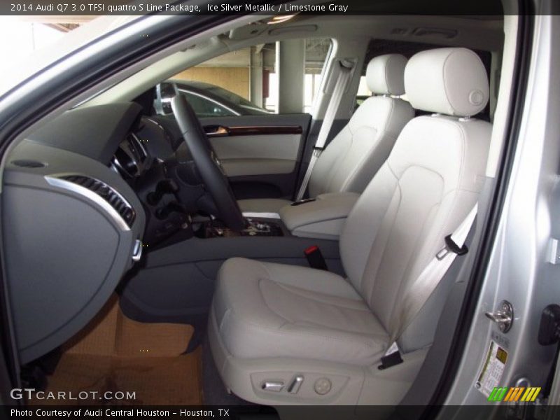 Ice Silver Metallic / Limestone Gray 2014 Audi Q7 3.0 TFSI quattro S Line Package